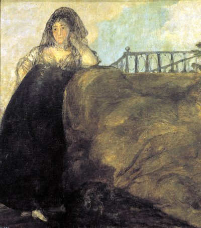 La Leocadia of Una manola door Francisco de Goya